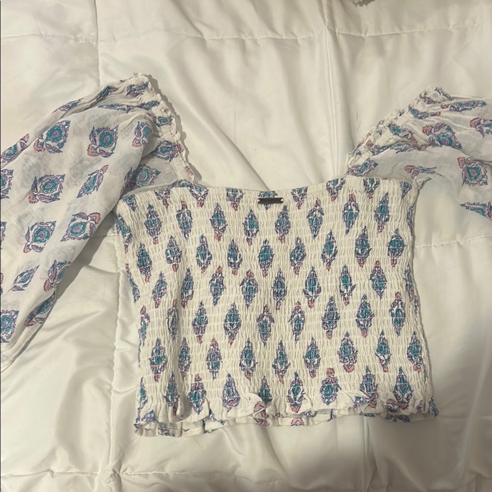 Blue/Purple/White Women's Top Billabong